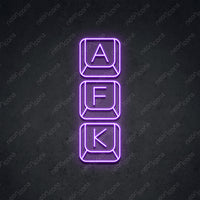 Thumbnail for 'Away From Keyboard' Neon Sign 45cm (1.5ft) / Purple / LED by Neon Icons