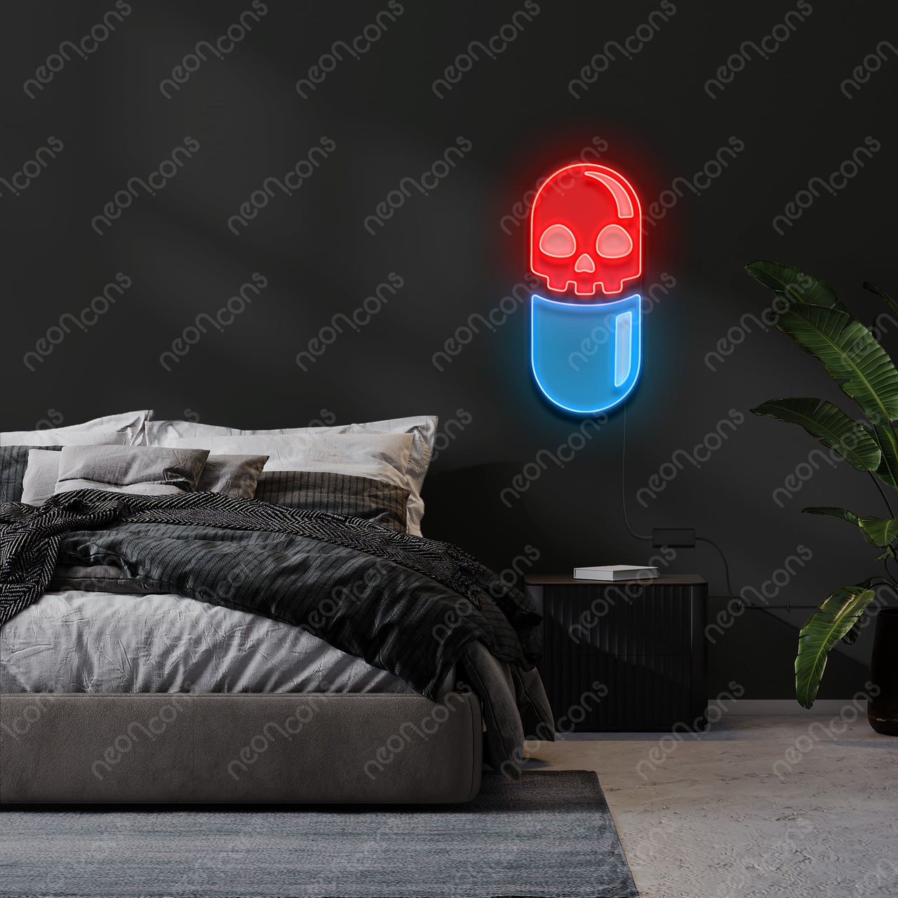 "Chill Pill" LED Neon x Print by Neon Icons