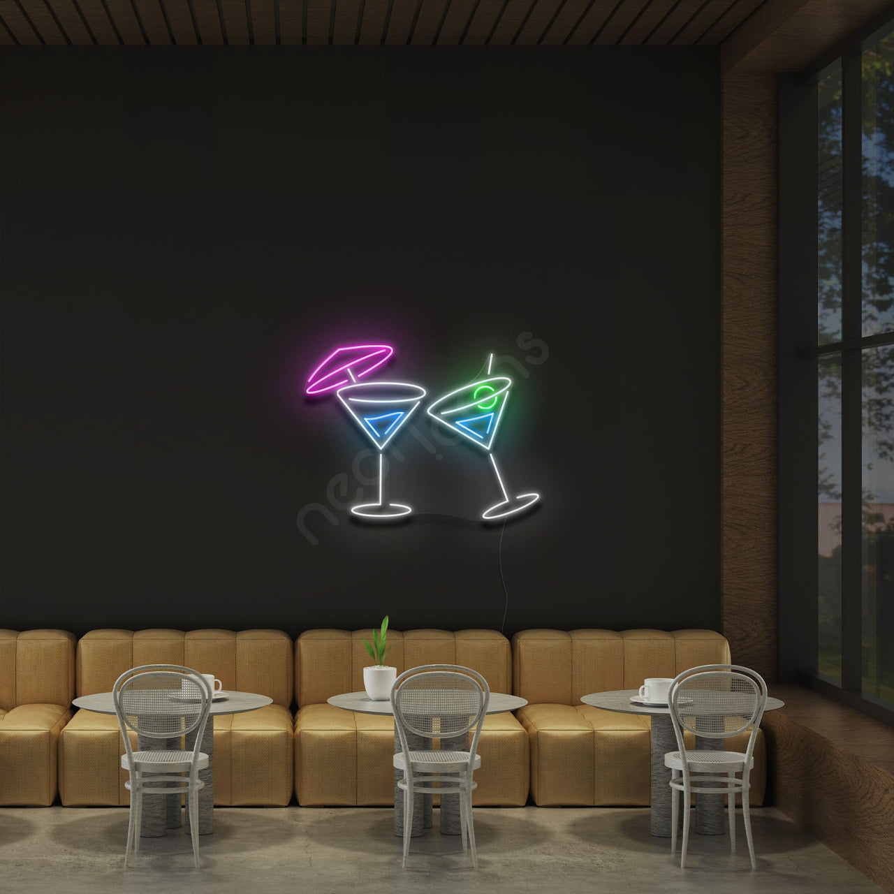 "Clink " Neon Sign by Neon Icons