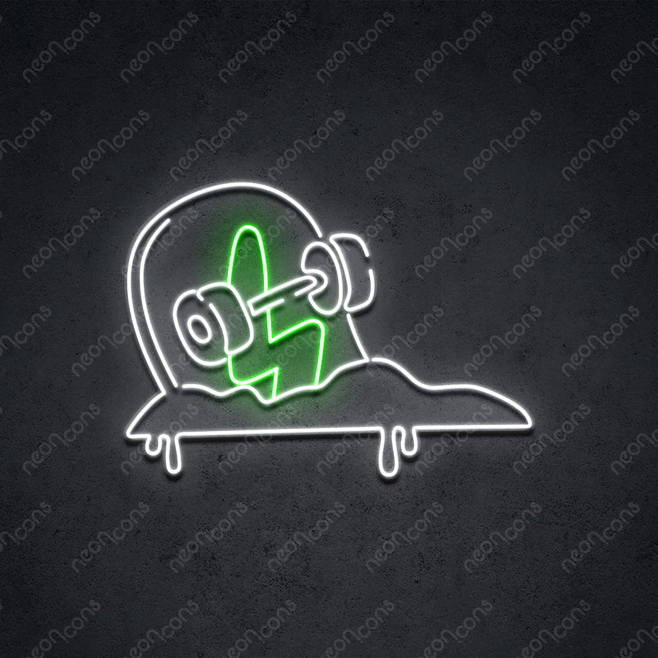 "Shredstone" LED Neon 60cm (2ft) / Green / LED Neon by Neon Icons