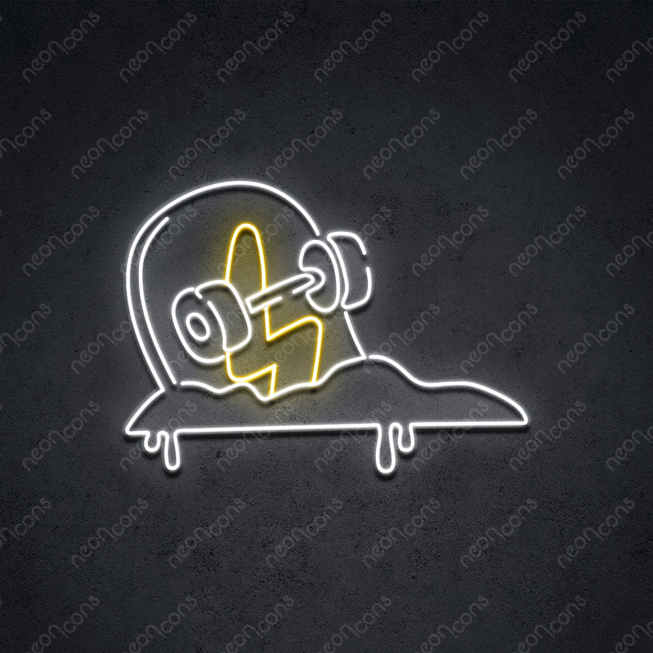 "Shredstone" LED Neon 60cm (2ft) / Yellow / LED Neon by Neon Icons