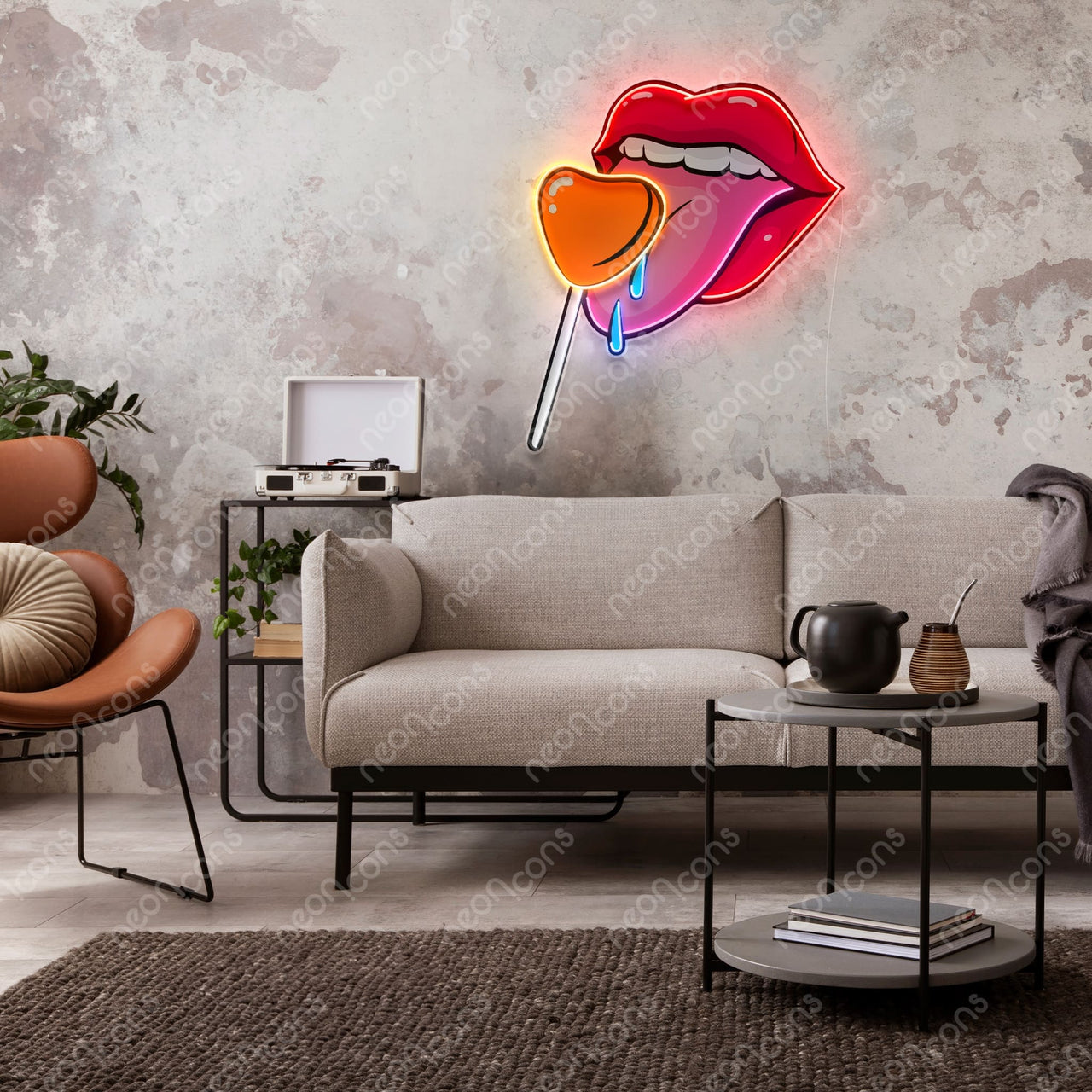 "Taste of Love" LED Neon x Print by Neon Icons