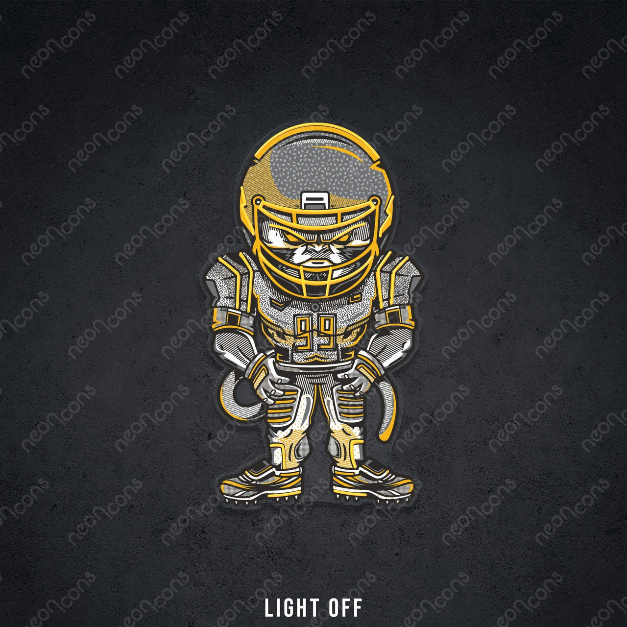 "Touchdown" LED Neon x Print by Neon Icons