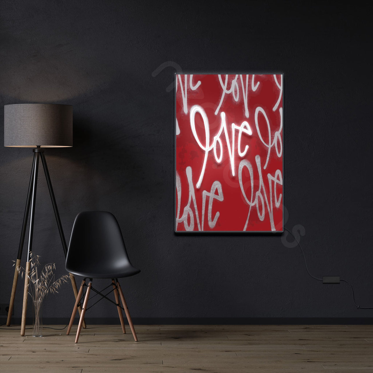 "Cupid's Canvas" LED Neon X Acrylic Artwork by Neon Icons
