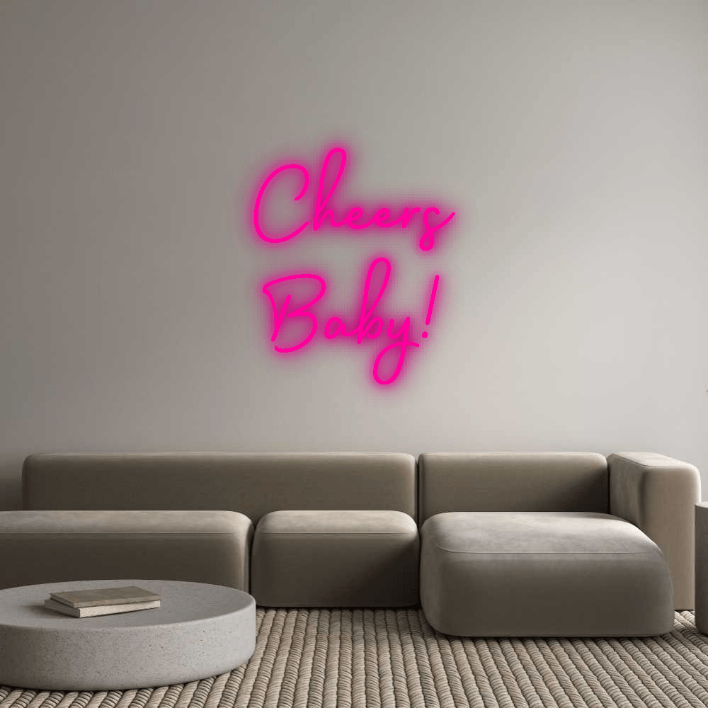 Custom Neon: Cheers Baby! by Neon Icons