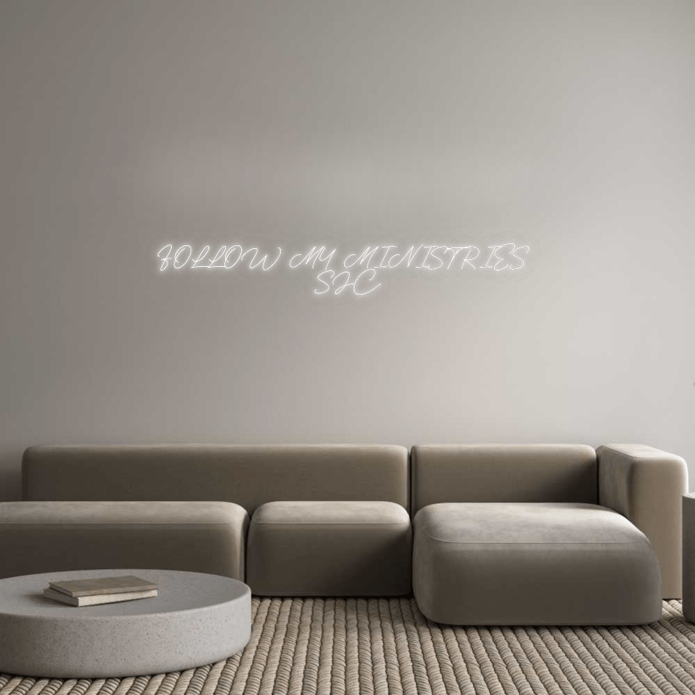 Custom Neon: FOLLOW MY MIN... by Neon Icons