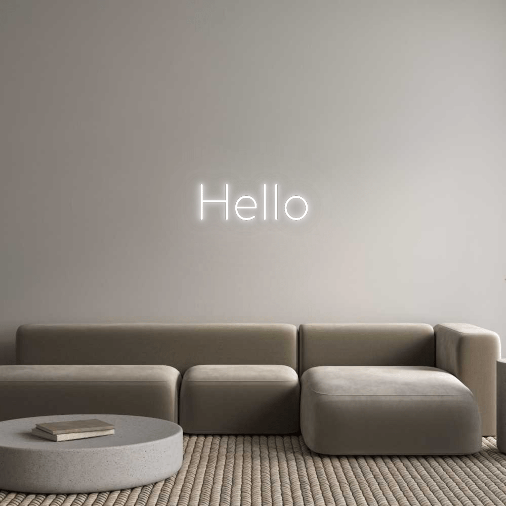 Custom Neon: Hello by Neon Icons