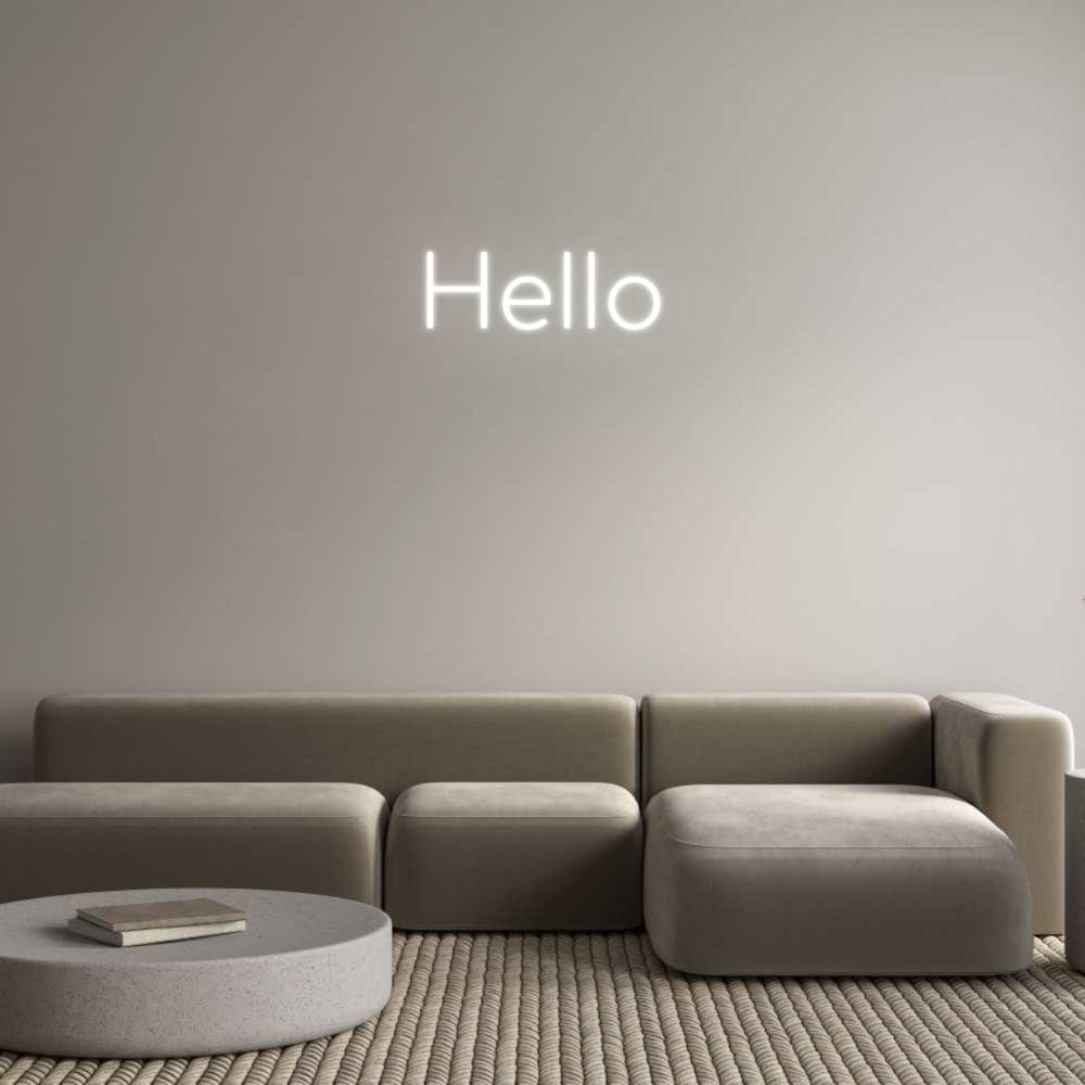 Custom Neon: Hello by Neon Icons