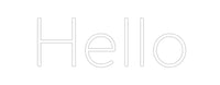 Thumbnail for Custom Neon: Hello by Neon Icons