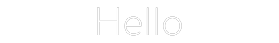 Custom Neon: Hello by Neon Icons