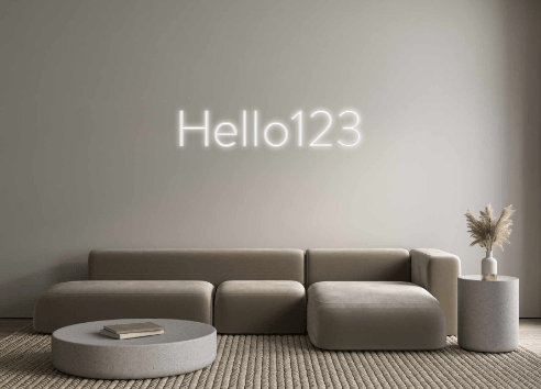 Custom Neon: Hello123 by Neon Icons