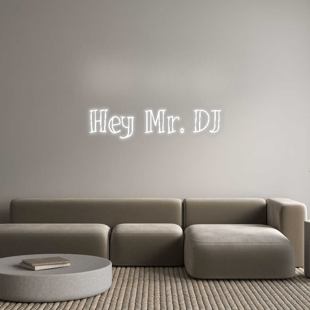 Custom Neon: Hey Mr. DJ by Neon Icons