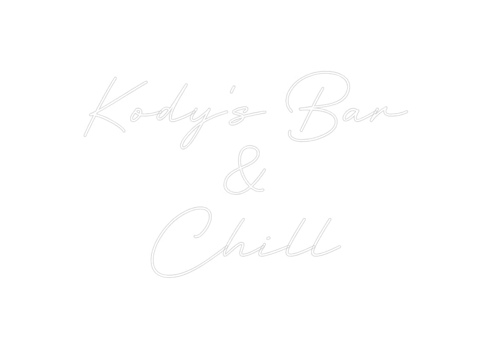 Custom Neon: Kody's Bar
 ... by Neon Icons