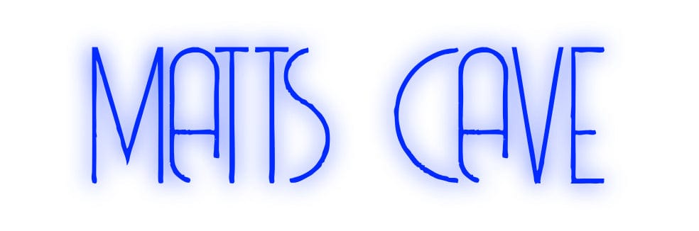 Custom Neon: MATTS CAVE by Neon Icons