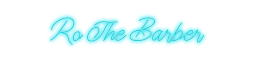 Custom Neon: Ro The Barber by Neon Icons