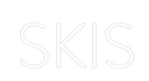 Custom Neon: SKIS by Neon Icons
