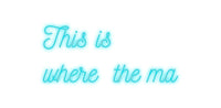 Thumbnail for Custom Neon: This is
wher... by Neon Icons