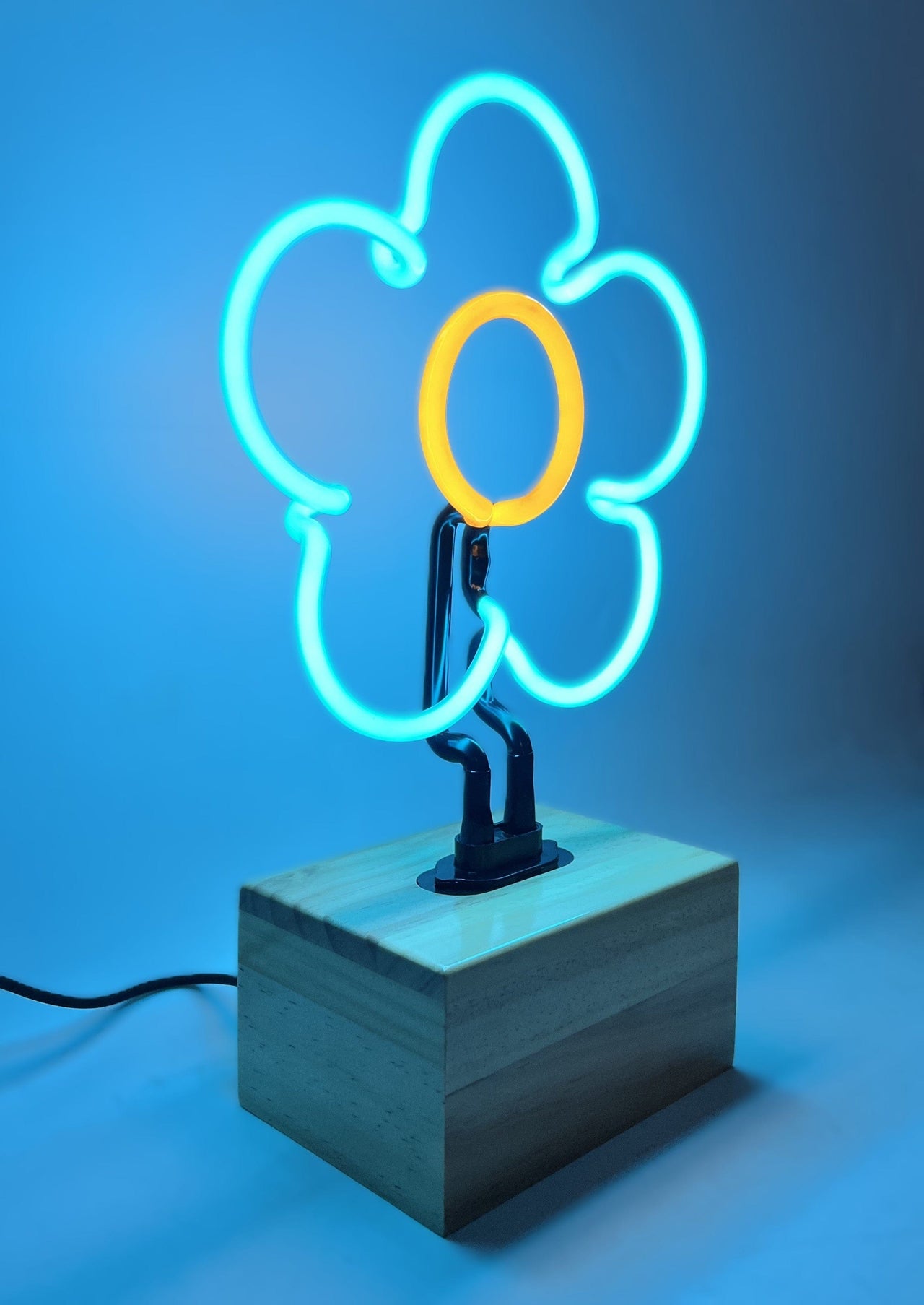 "Flower" Glass Neon Lamp by Neon Icons