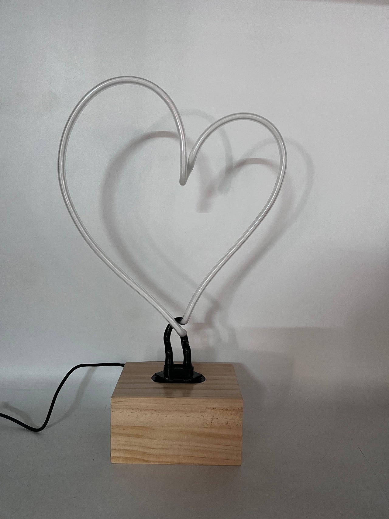 "Heart" Glass Neon Lamp by Neon Icons