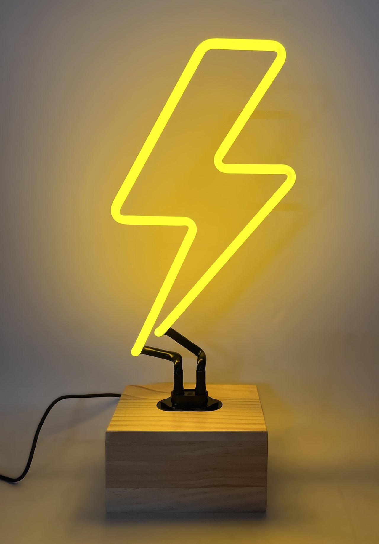 "Lightning Bolt" Glass Neon Lamp by Neon Icons