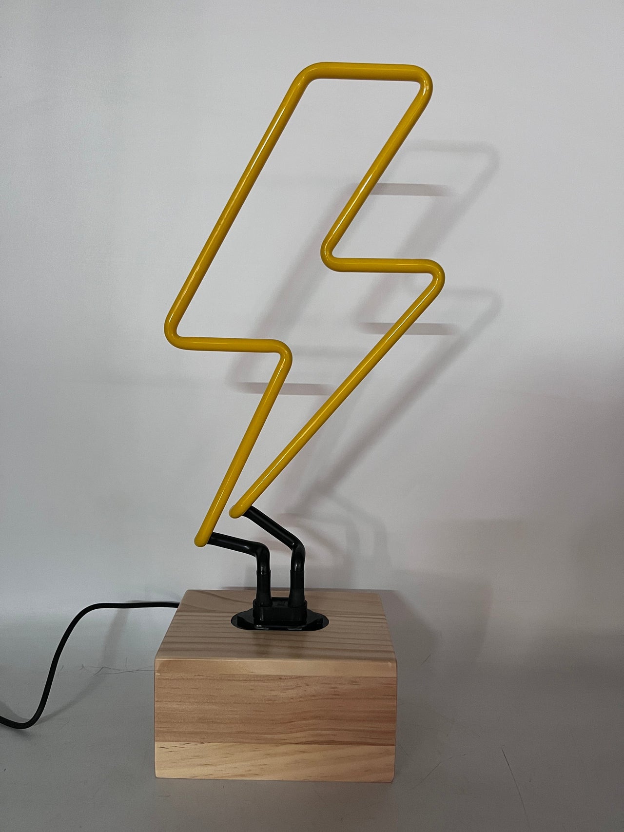 "Lightning Bolt" Glass Neon Lamp by Neon Icons