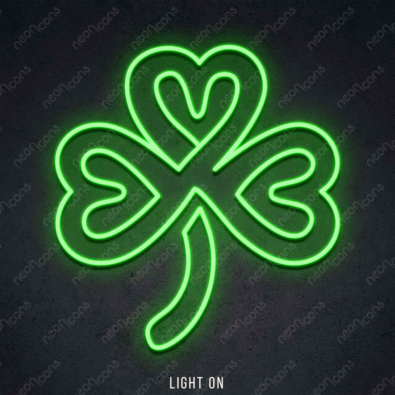 "Shamrock" LED Neon 45cm (1.5ft) / Green / LED Neon by Neon Icons