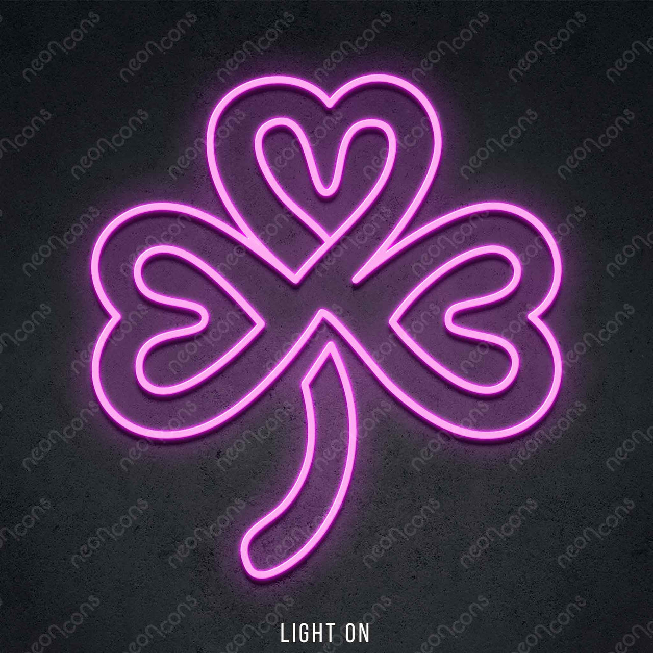 "Shamrock" LED Neon 45cm (1.5ft) / Pink / LED Neon by Neon Icons