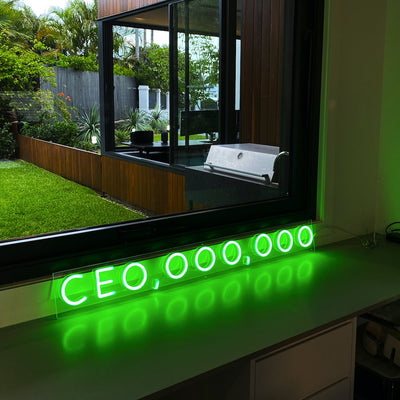 "CEO, OOO, OOO" Neon Sign by Neon Icons
