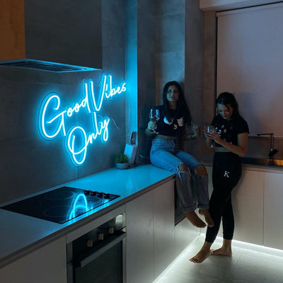 "Good Vibes Only" Neon Sign by Neon Icons