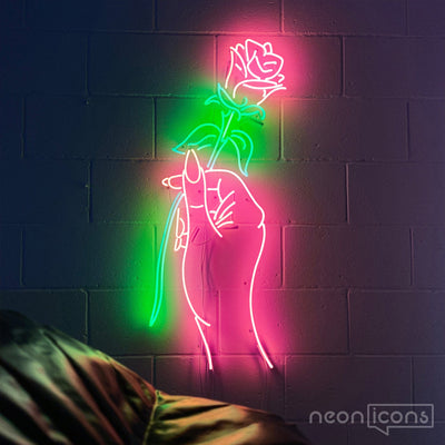 "Hand of Love" Neon Sign by Neon Icons