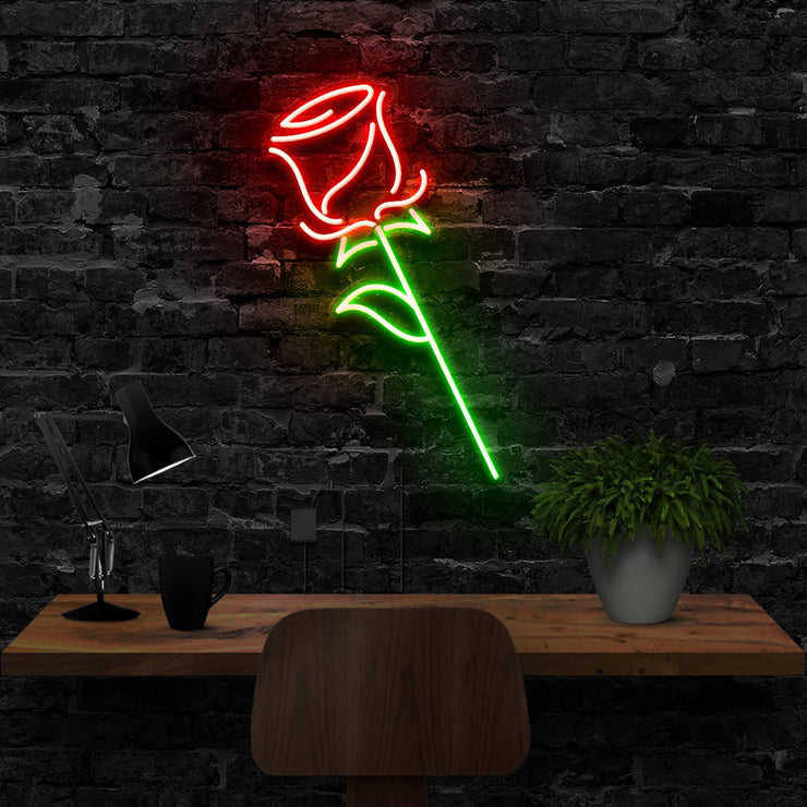 Rose Neon Sign – Neon Icons